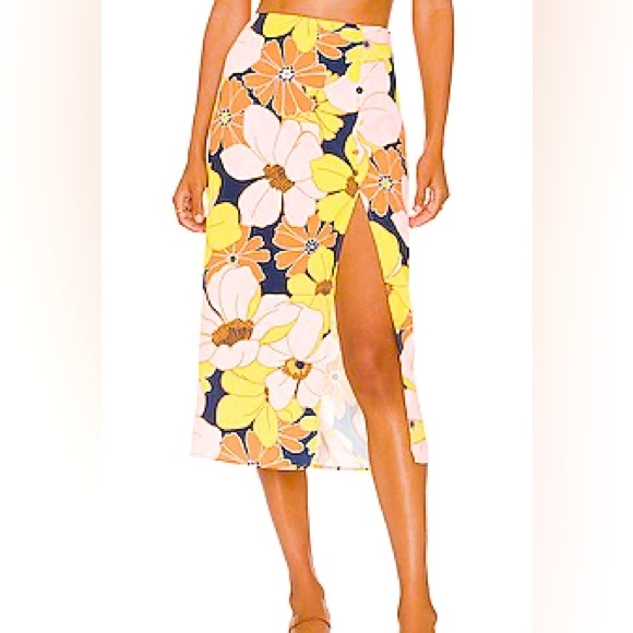 Sanctuary Night Ride Midi Skirt in Days Into Nights Size 10 NWT - Picture 1 of 9